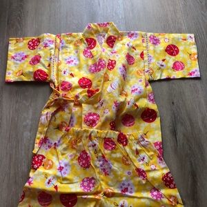 Japanese style kids kimono set